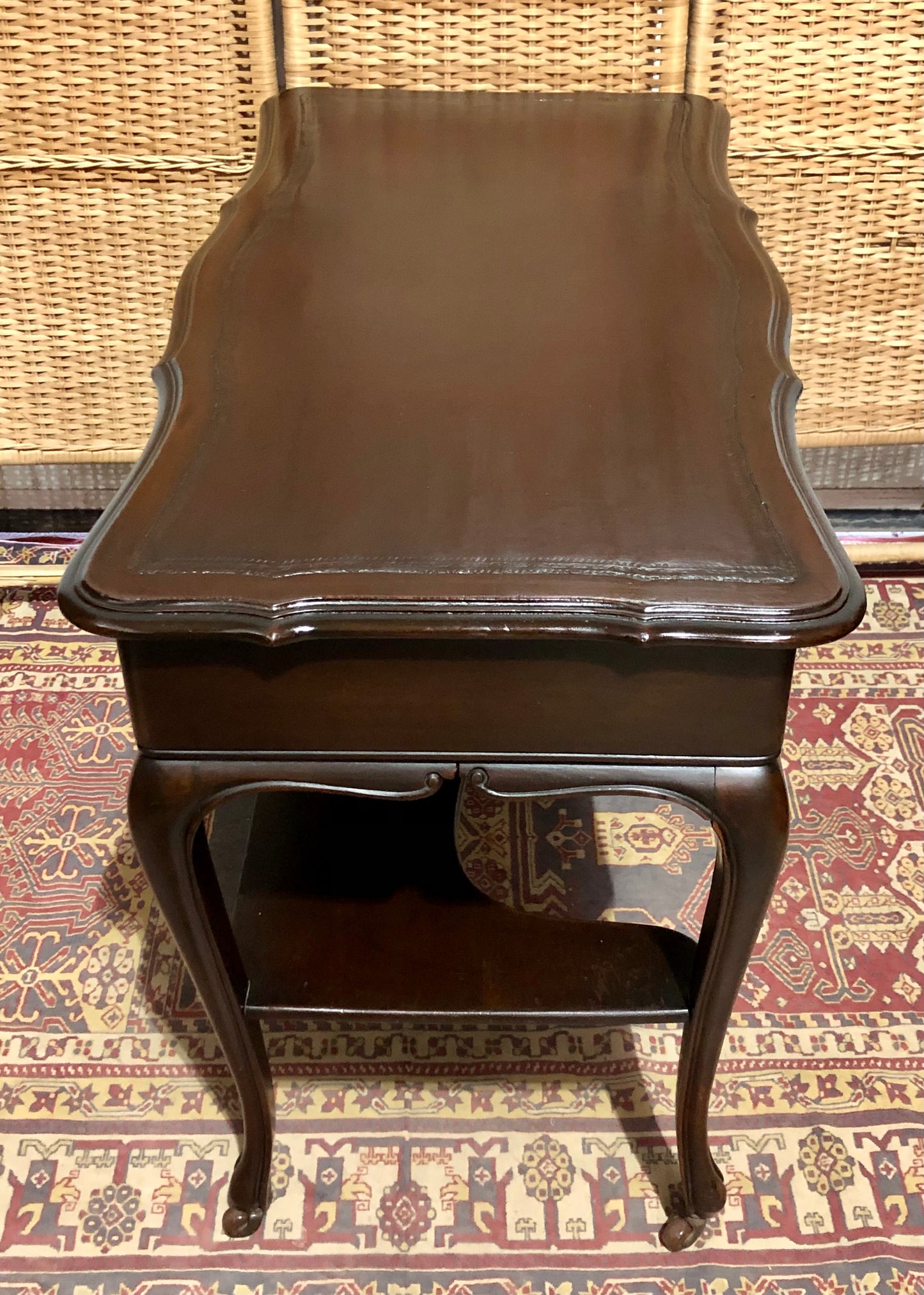 000598....Handsome Antique Mahogany Writing/Hall Table