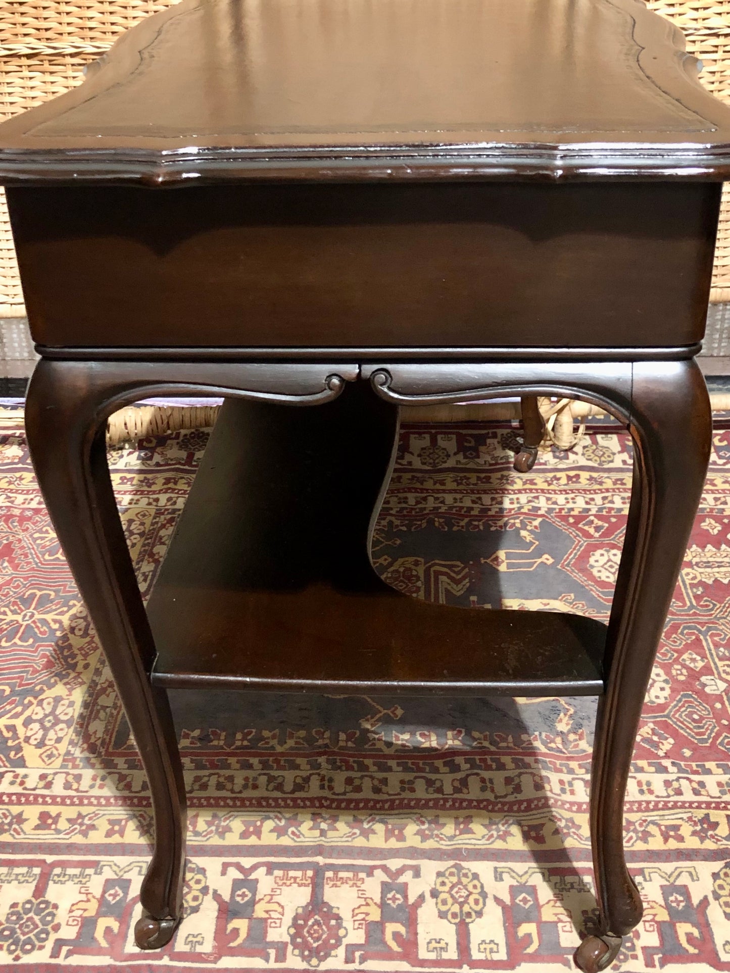 000598....Handsome Antique Mahogany Writing/Hall Table