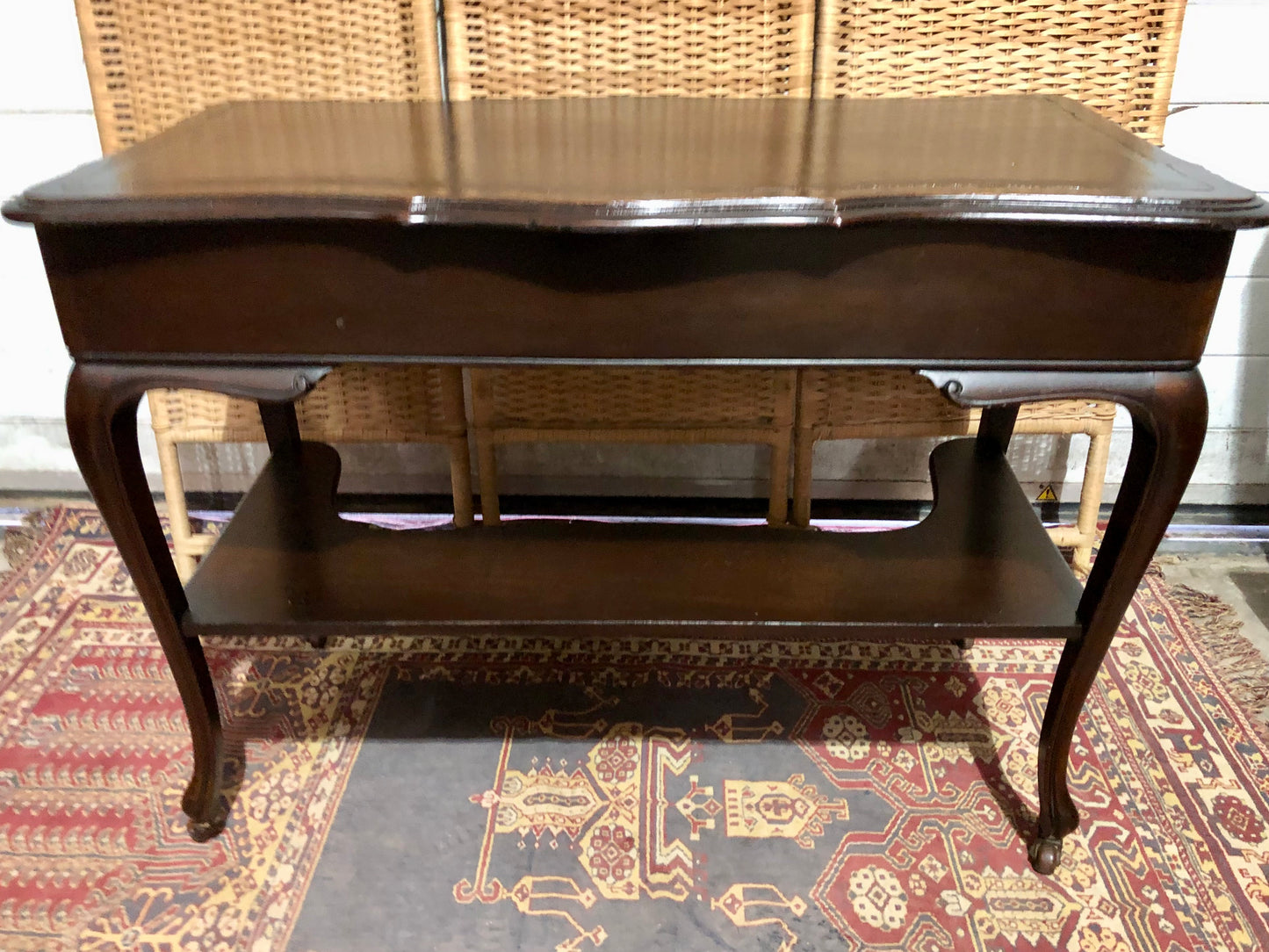 000598....Handsome Antique Mahogany Writing/Hall Table