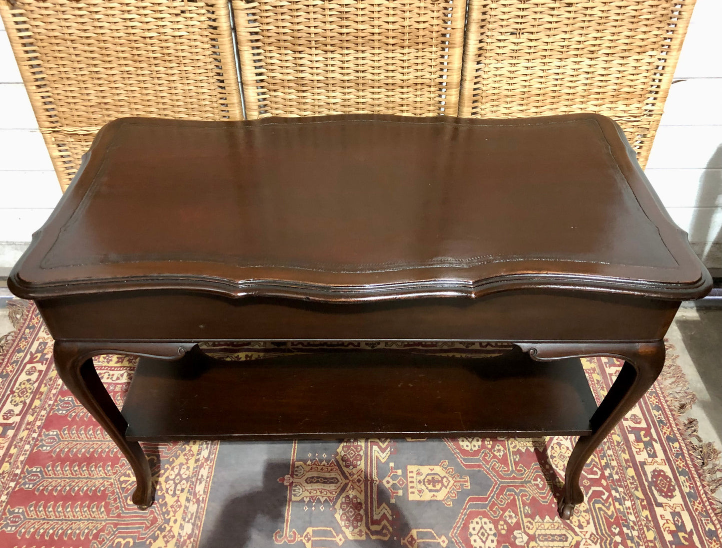 000598....Handsome Antique Mahogany Writing/Hall Table
