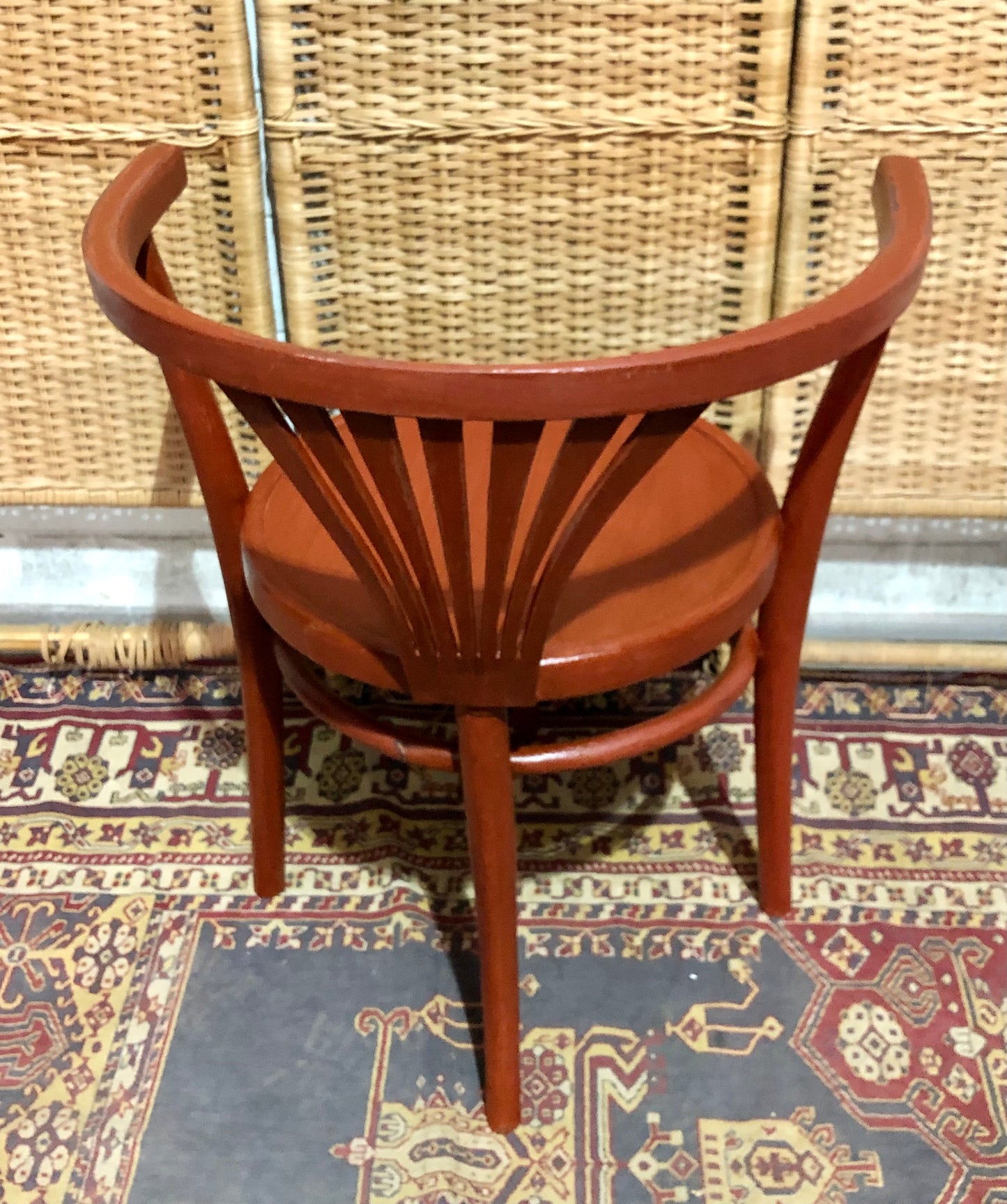 000596....Handsome Pair Of Thonet Art Deco Painted Bentwood Armchairs