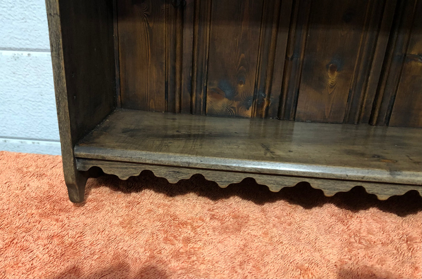 000742....Handsome Small Old Gothic Style Shelves ( sold )