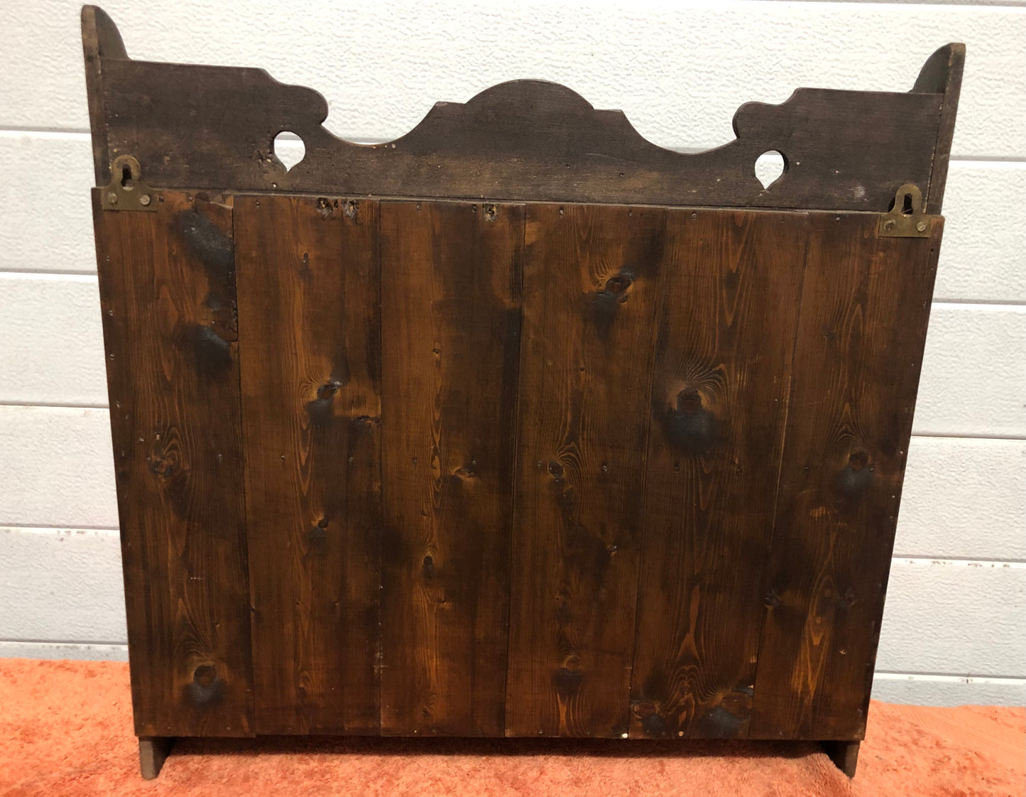 000742....Handsome Small Old Gothic Style Shelves ( sold )