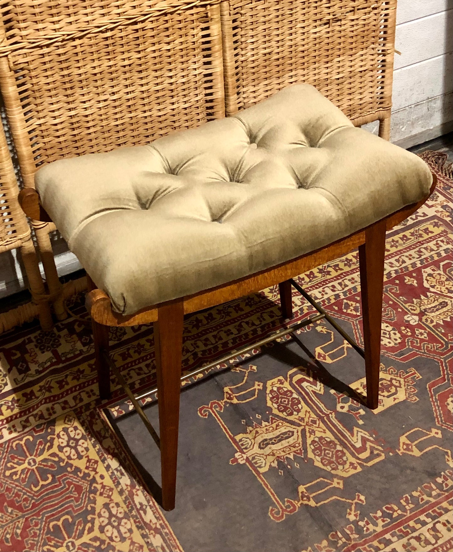 000589....Handsome Retro Teak Stool