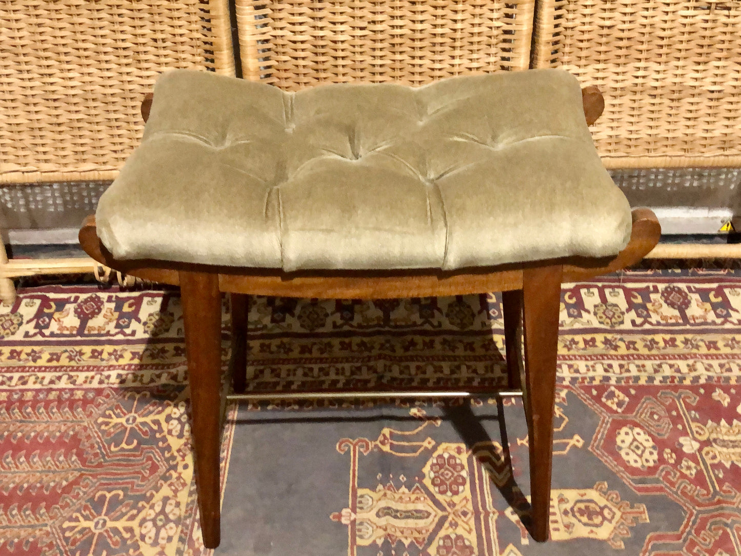 000589....Handsome Retro Teak Stool