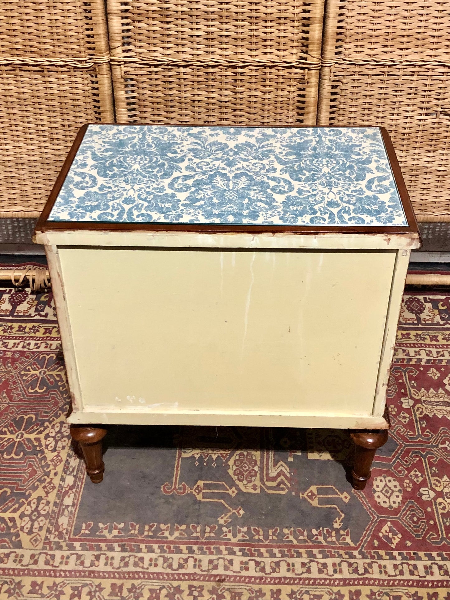 000573....Handsome Vintage French Bedside Table