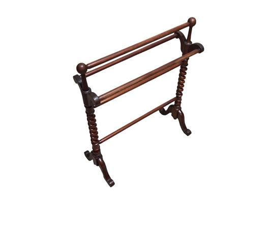 000822....Handsome Antique Mahogany Towel Rail