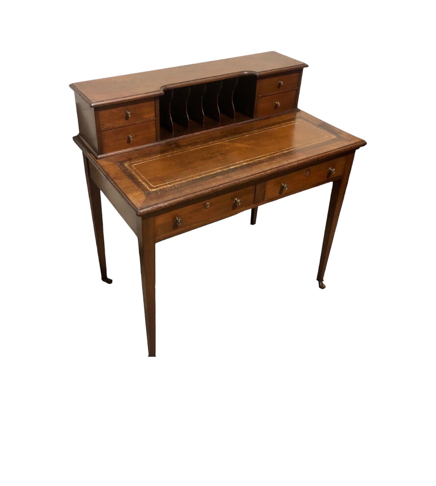 000762....Handsome Edwardian Mahogany Writing Desk ( sold )