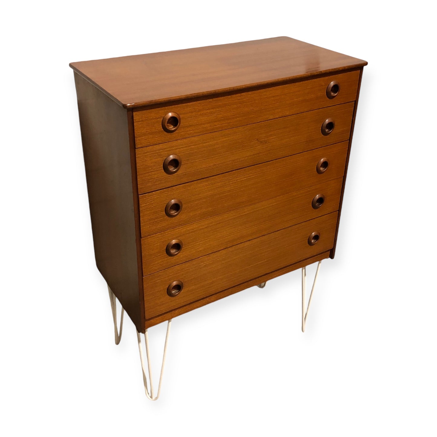 000705....Handsome Retro Teak Chest Of Drawers