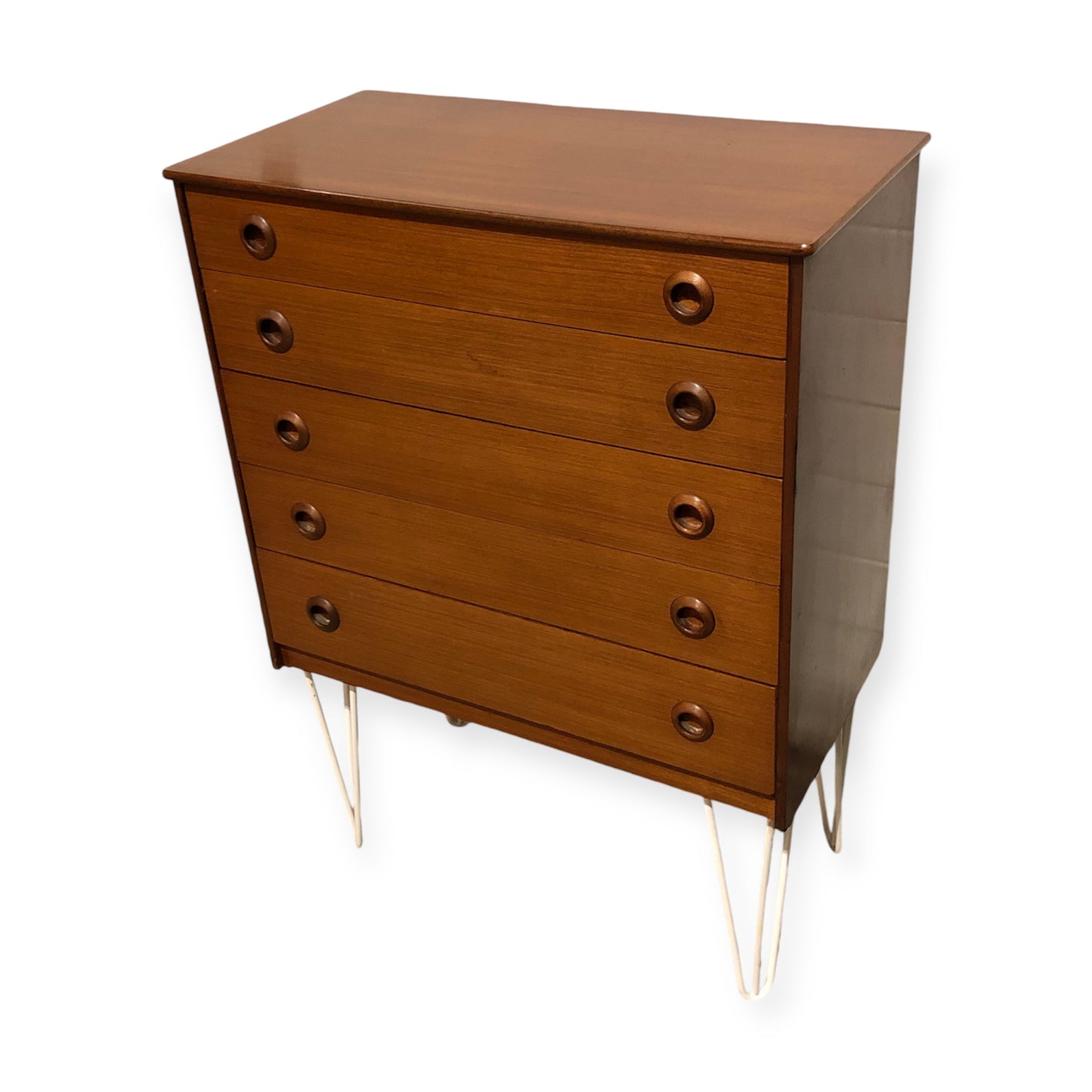 000705....Handsome Retro Teak Chest Of Drawers