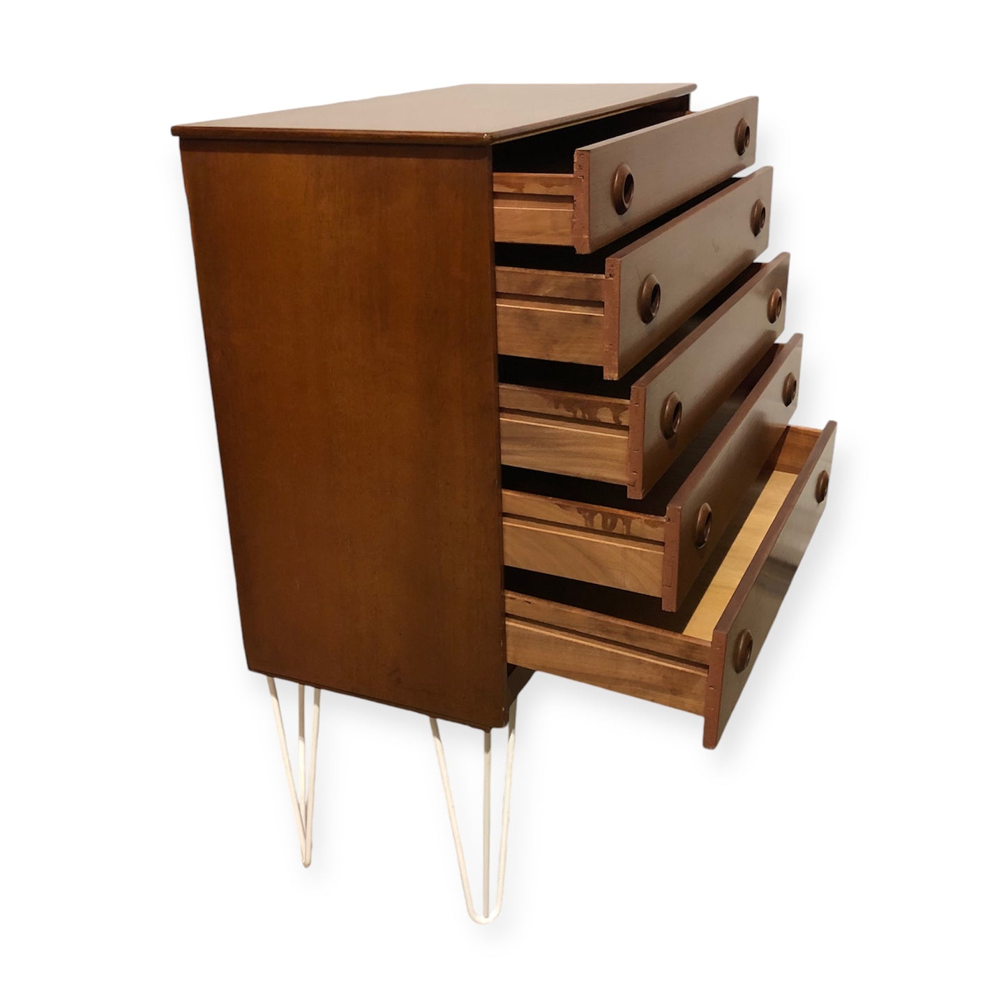 000705....Handsome Retro Teak Chest Of Drawers