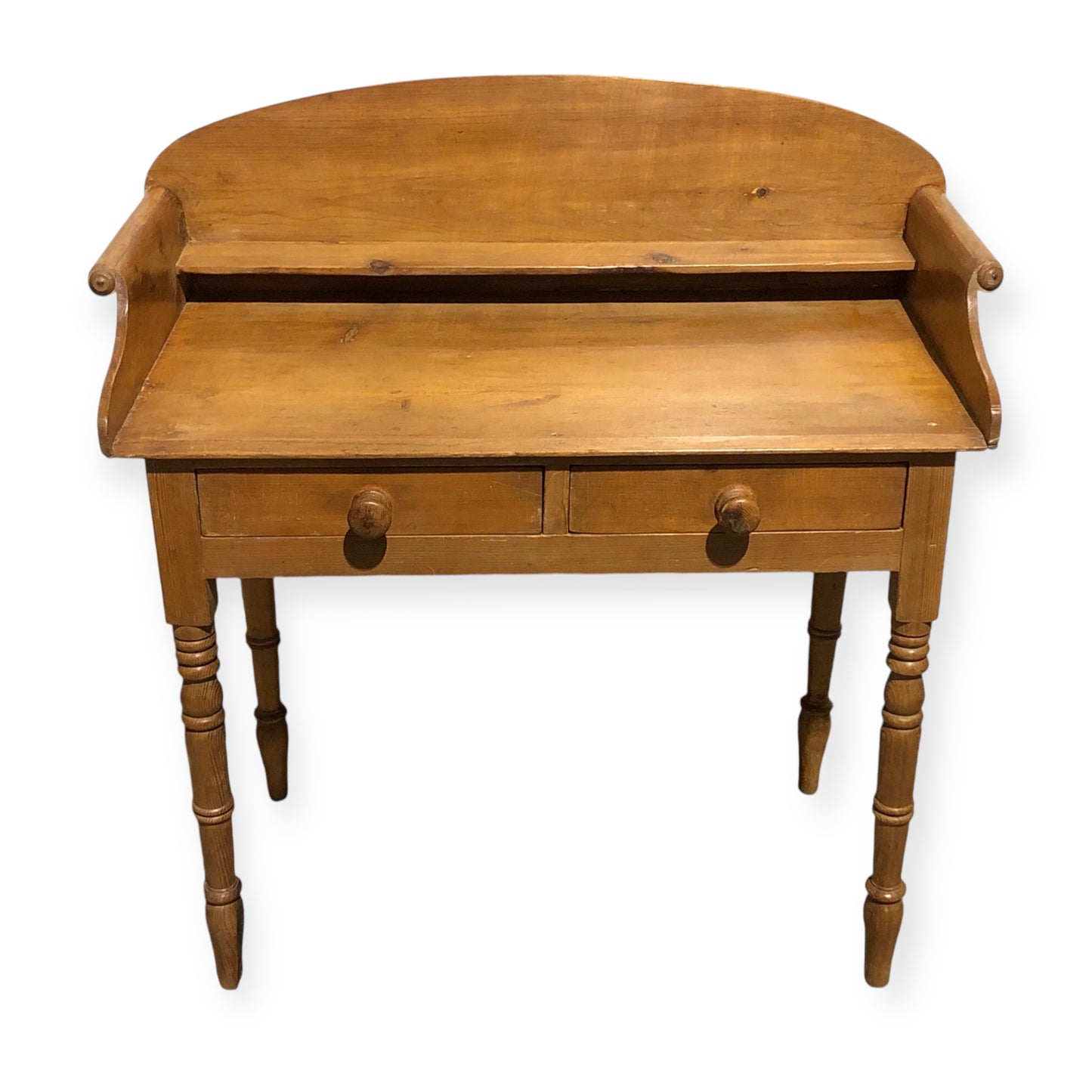 000694....Handsome Antique Pine Washstand / Desk