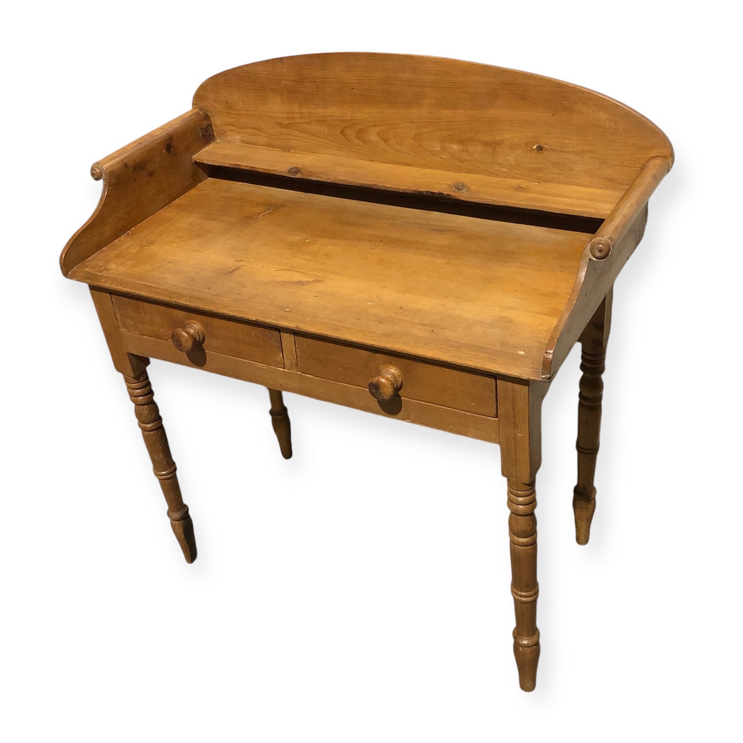000694....Handsome Antique Pine Washstand / Desk