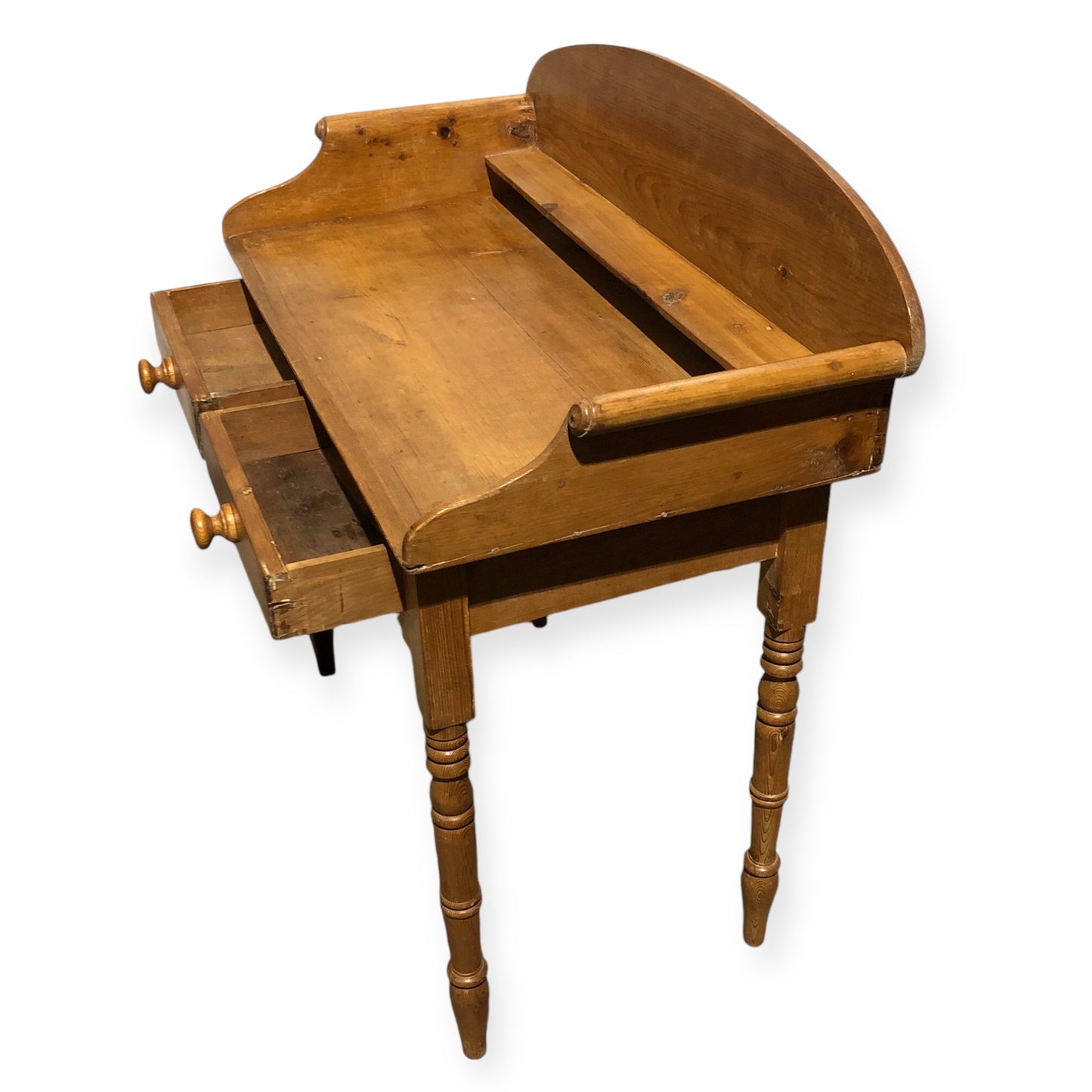 000694....Handsome Antique Pine Washstand / Desk
