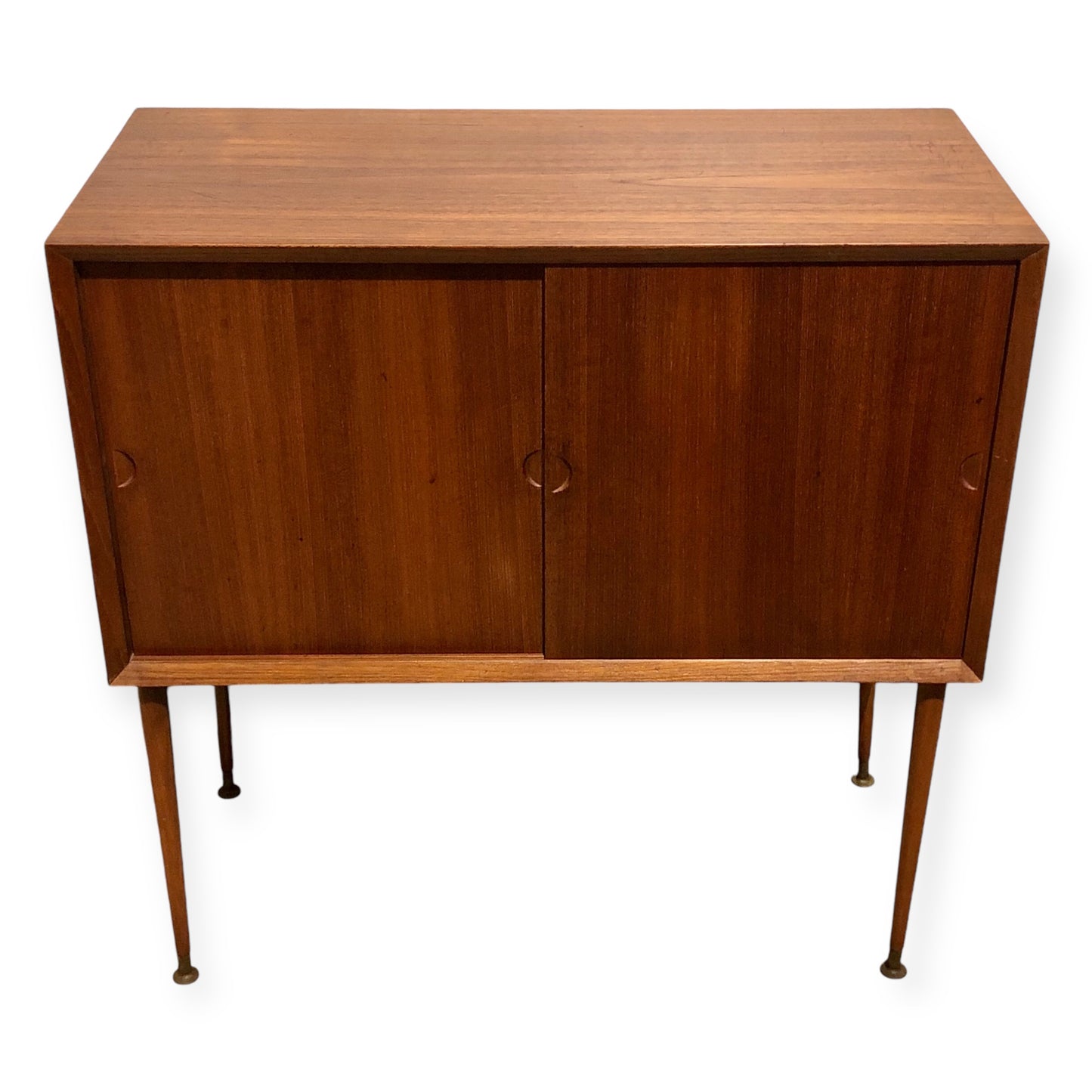 000688....Handsome Danish teak Retro Cabinet With Sliding Doors ( sold )