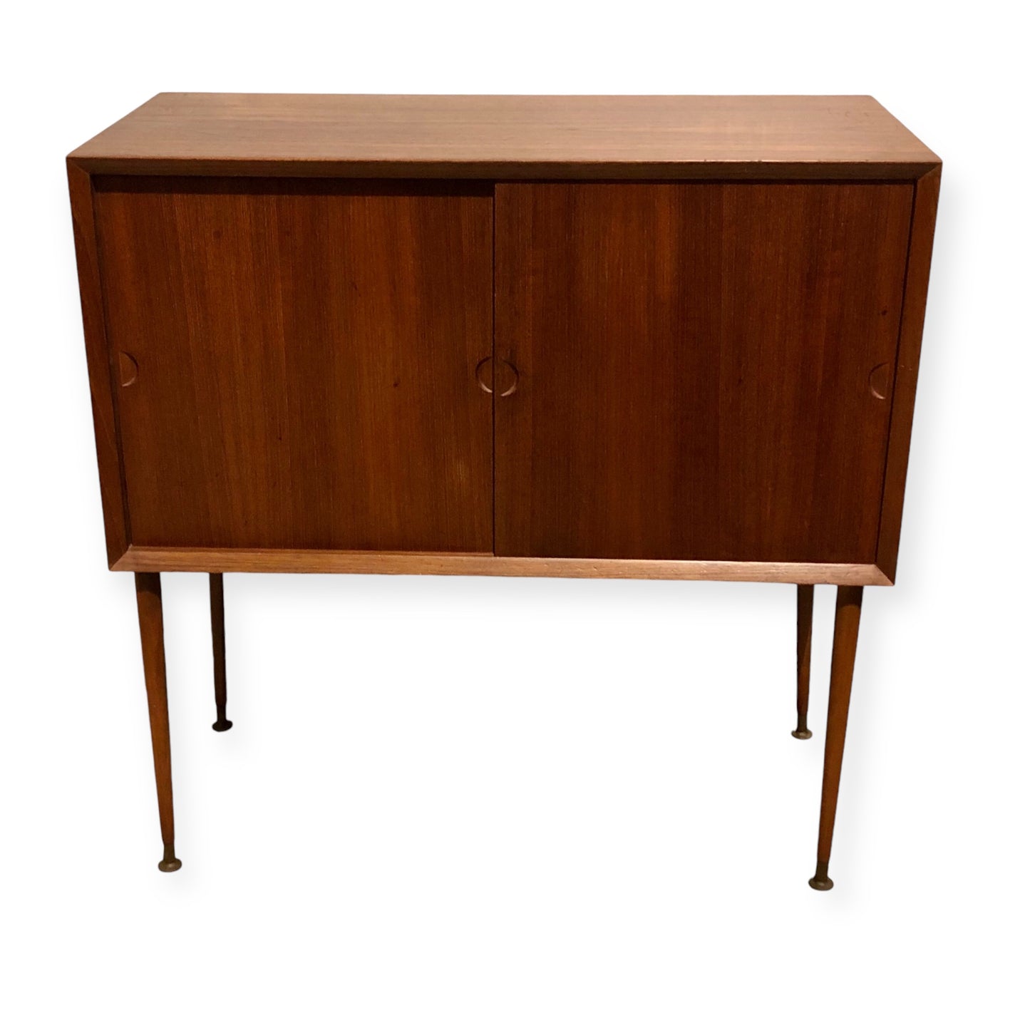 000688....Handsome Danish teak Retro Cabinet With Sliding Doors ( sold )