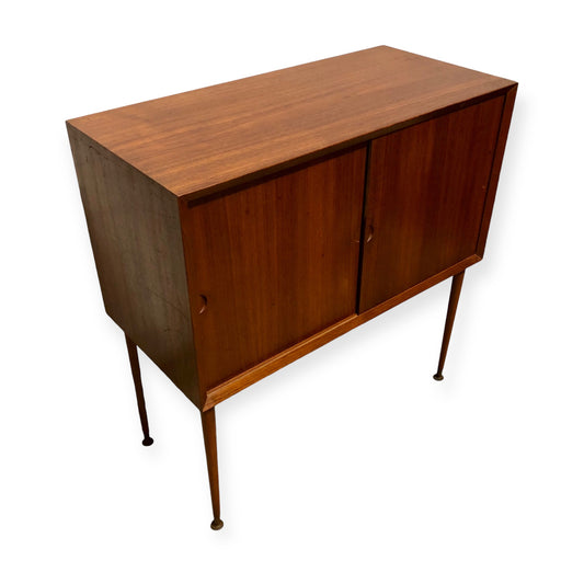 000688....Handsome Danish teak Retro Cabinet With Sliding Doors ( sold )