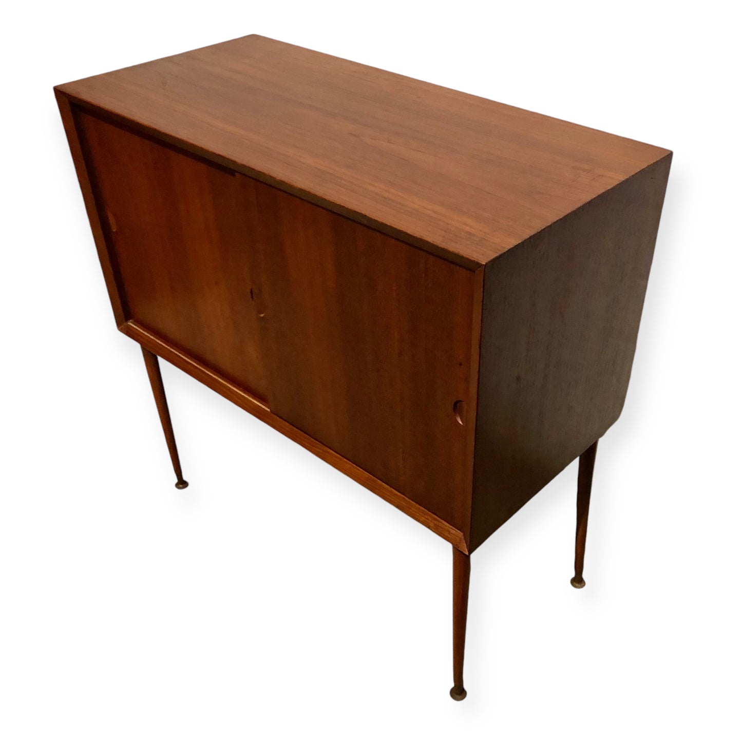 000688....Handsome Danish teak Retro Cabinet With Sliding Doors ( sold )