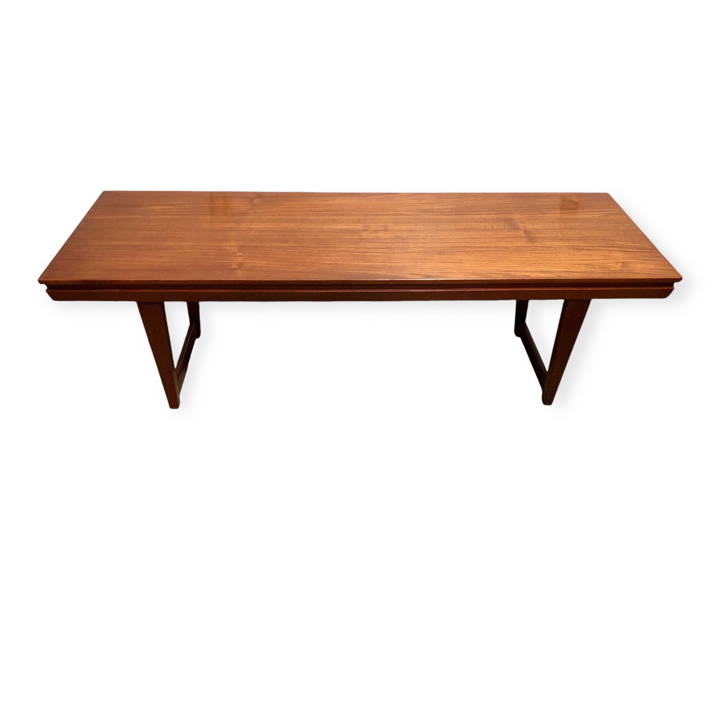 000686....Handsome Large Retro Teak Extending Coffee Table