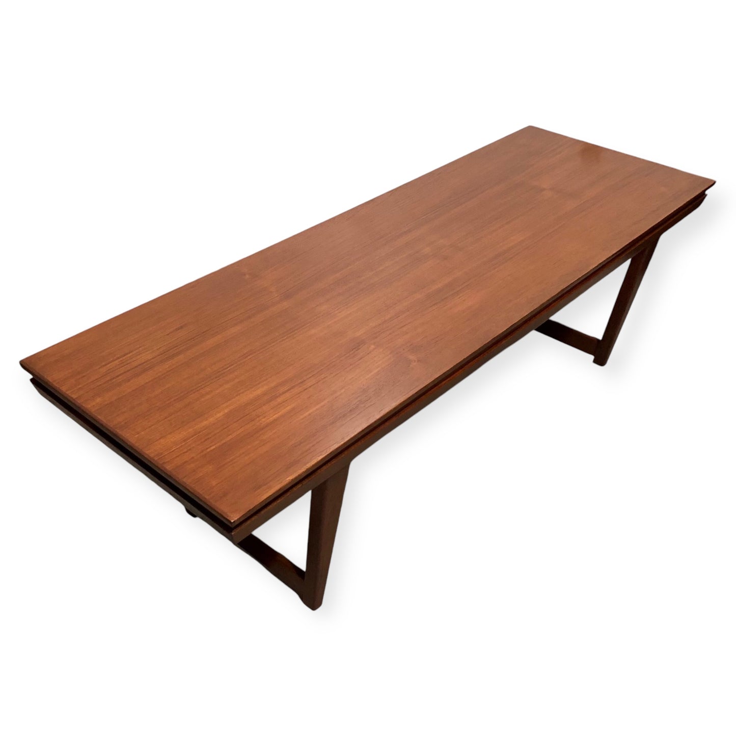 000686....Handsome Large Retro Teak Extending Coffee Table