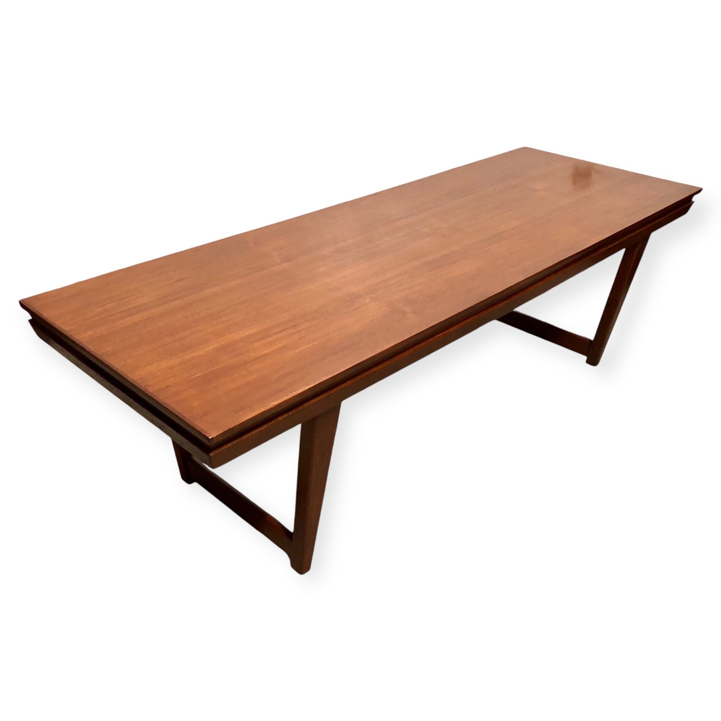 000686....Handsome Large Retro Teak Extending Coffee Table