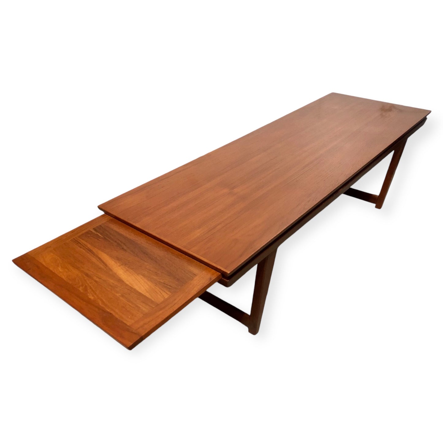 000686....Handsome Large Retro Teak Extending Coffee Table