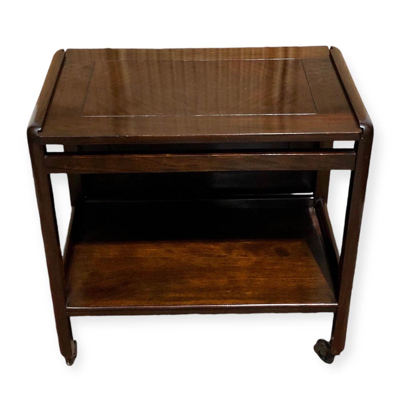 000685....Handsome Art Deco Mahogany Serving Trolley