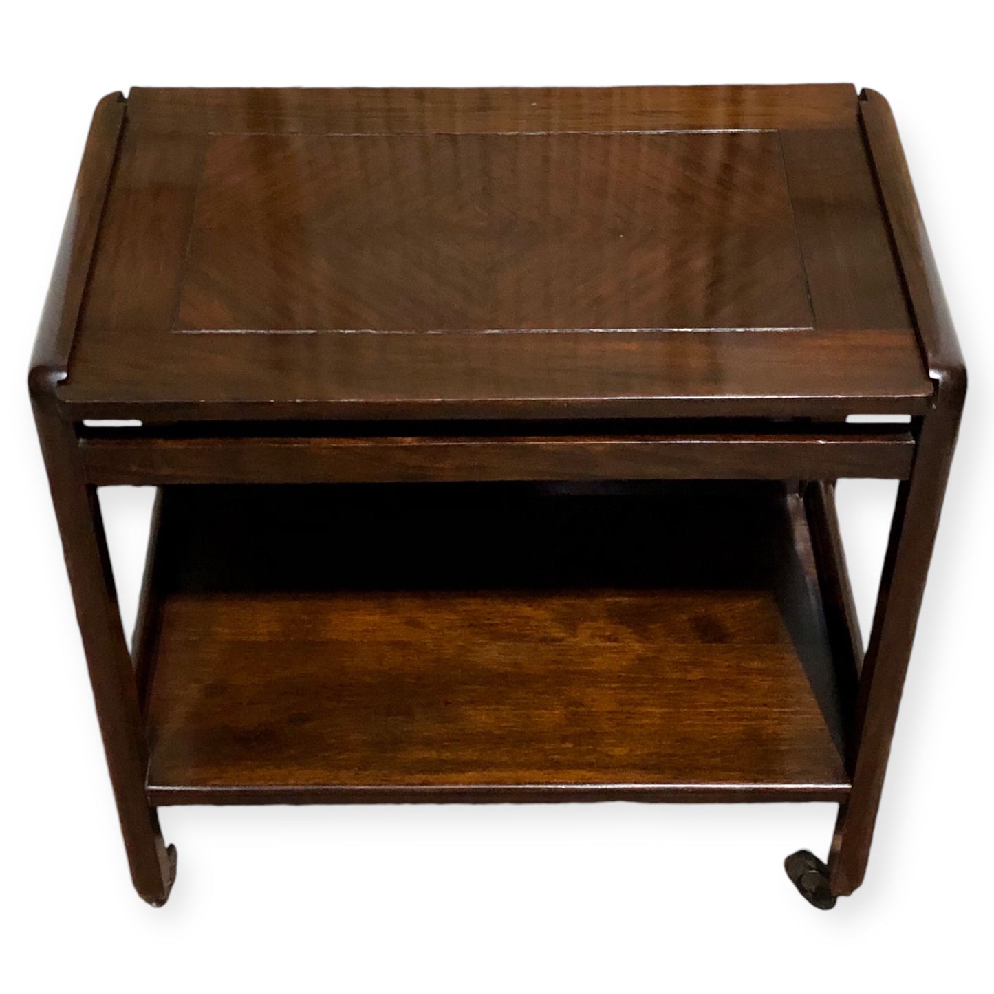 000685....Handsome Art Deco Mahogany Serving Trolley