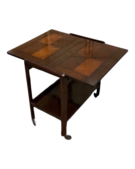 000685....Handsome Art Deco Mahogany Serving Trolley