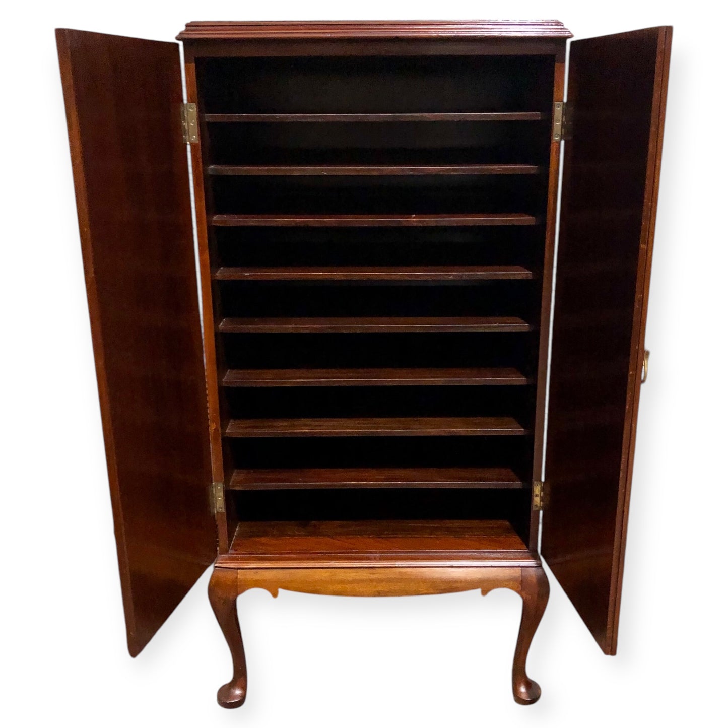 000680....Handsome Edwardian Mahogany Music / Filing Cabinet ( sold )