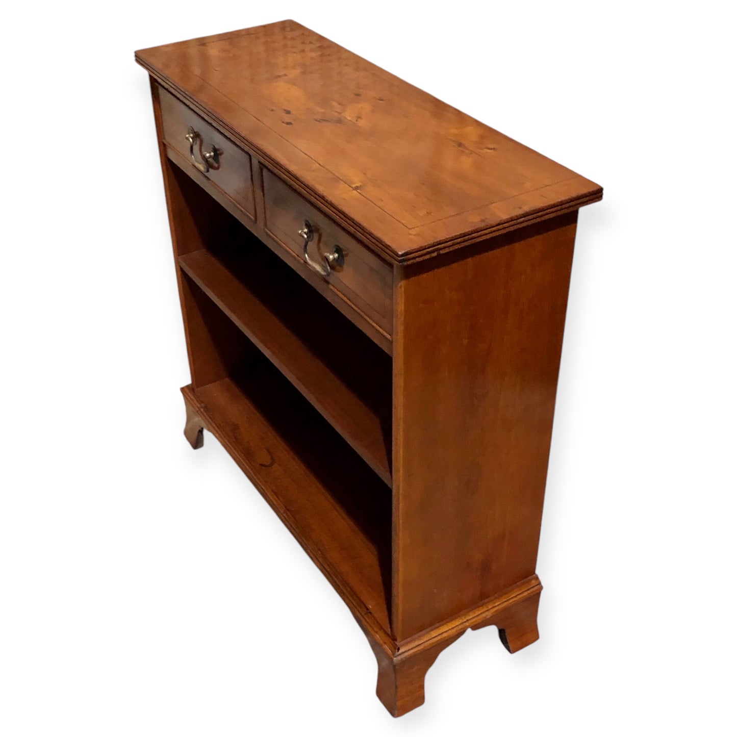 000677....Handsome Vintage Yew Bookcase ( sold )