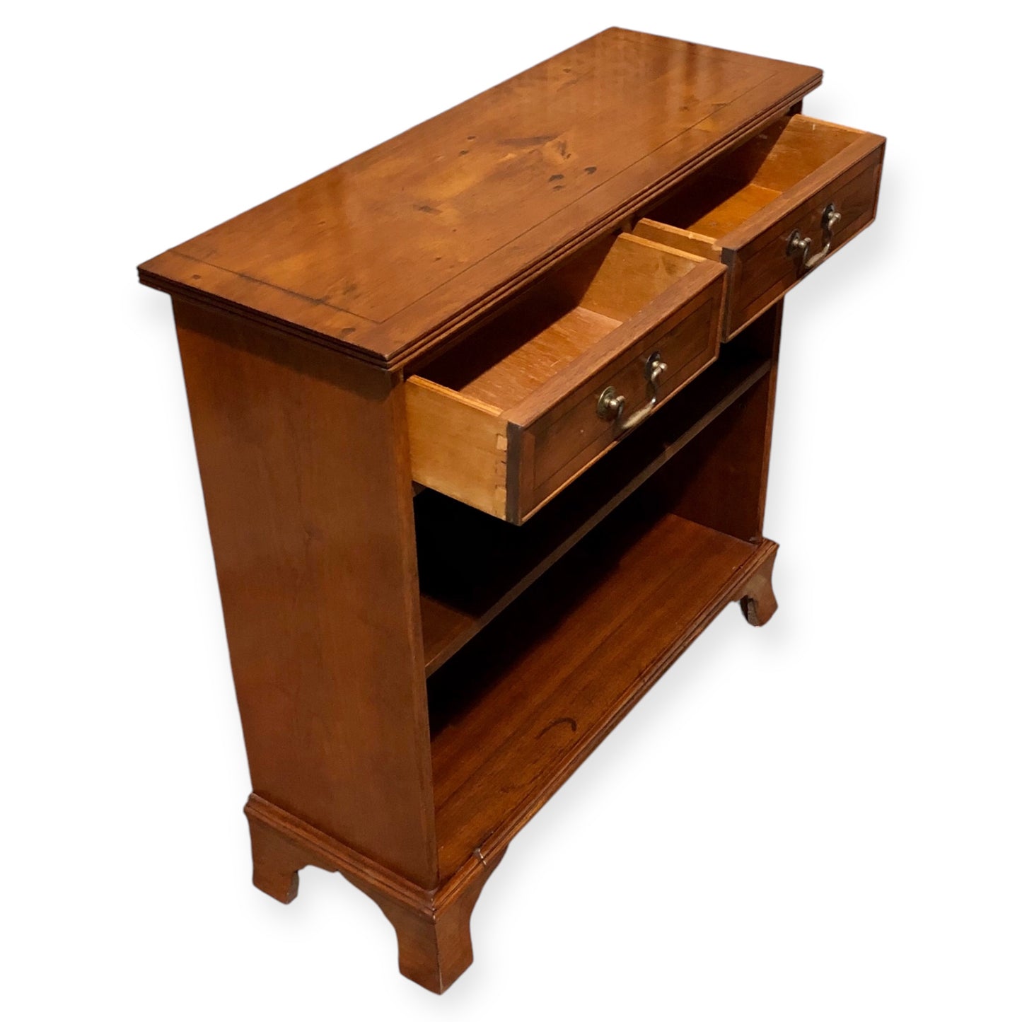 000677....Handsome Vintage Yew Bookcase ( sold )