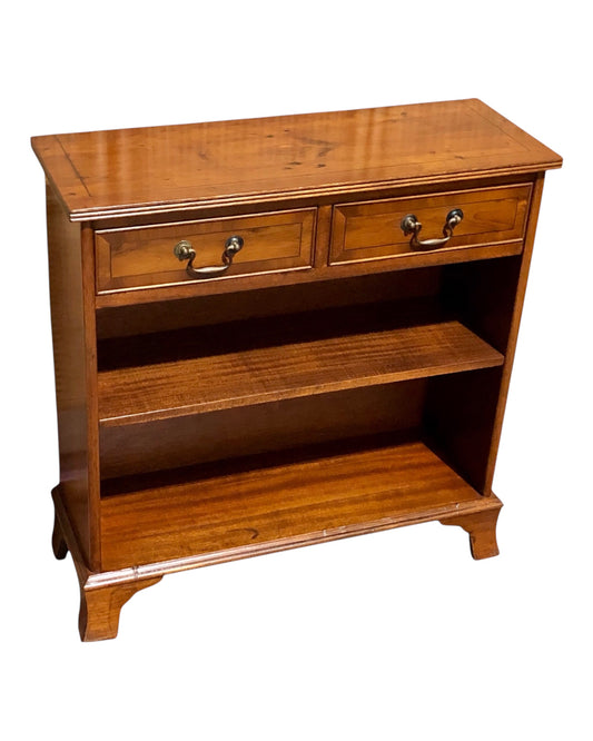 000677....Handsome Vintage Yew Bookcase ( sold )