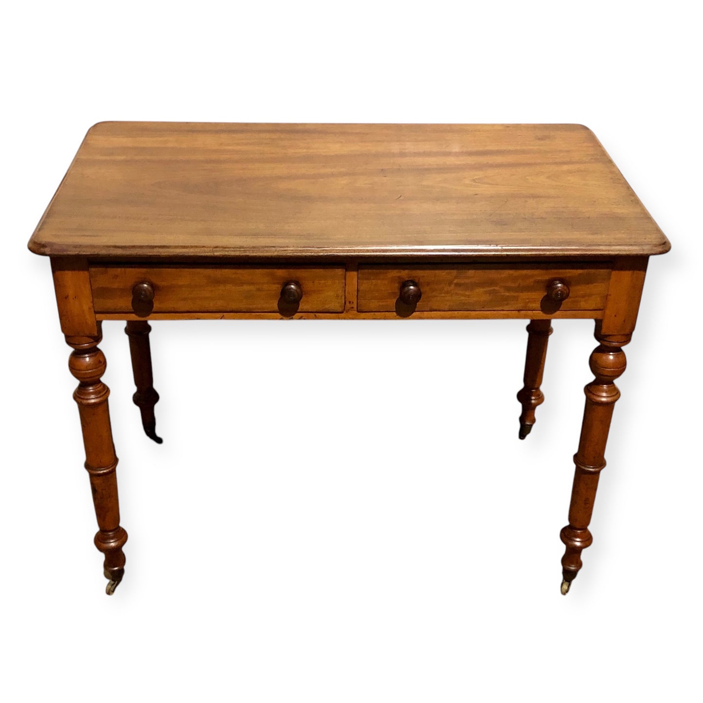 000674....Handsome Antique Mahogany Hall Or Writing Table
