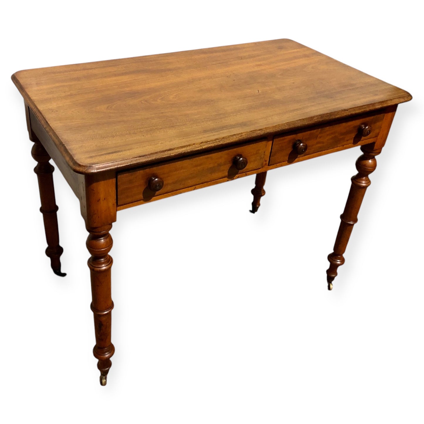 000674....Handsome Antique Mahogany Hall Or Writing Table