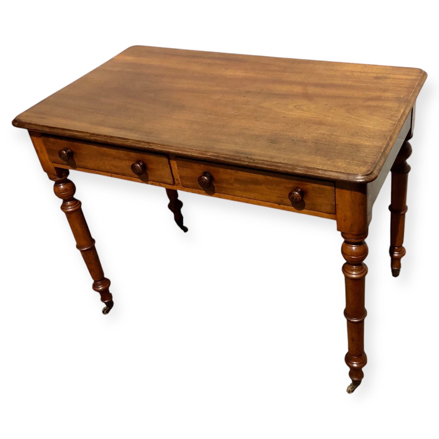 000674....Handsome Antique Mahogany Hall Or Writing Table