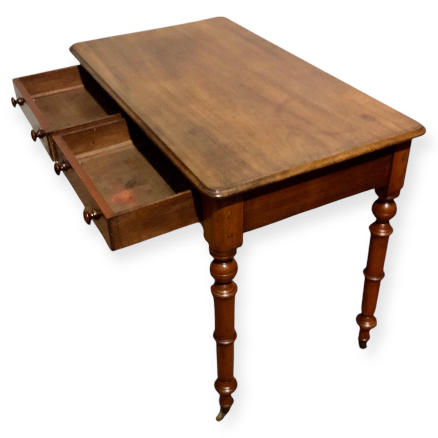000674....Handsome Antique Mahogany Hall Or Writing Table