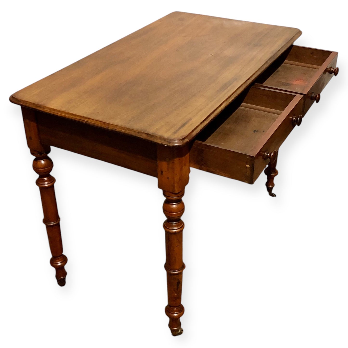 000674....Handsome Antique Mahogany Hall Or Writing Table