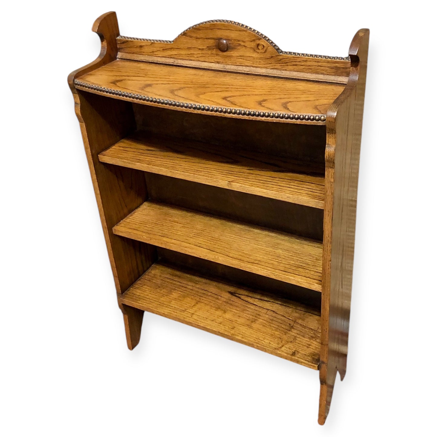 000669....Handsome Arts And Crafts Solid Oak Bookcase ( sold )