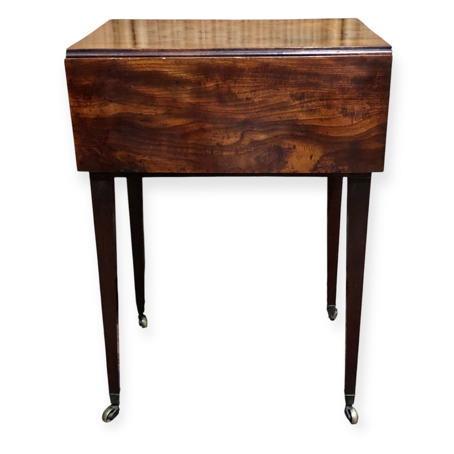 000668....Handsome Rare Georgian Mahogany Bedside / Deception Table ( sold )