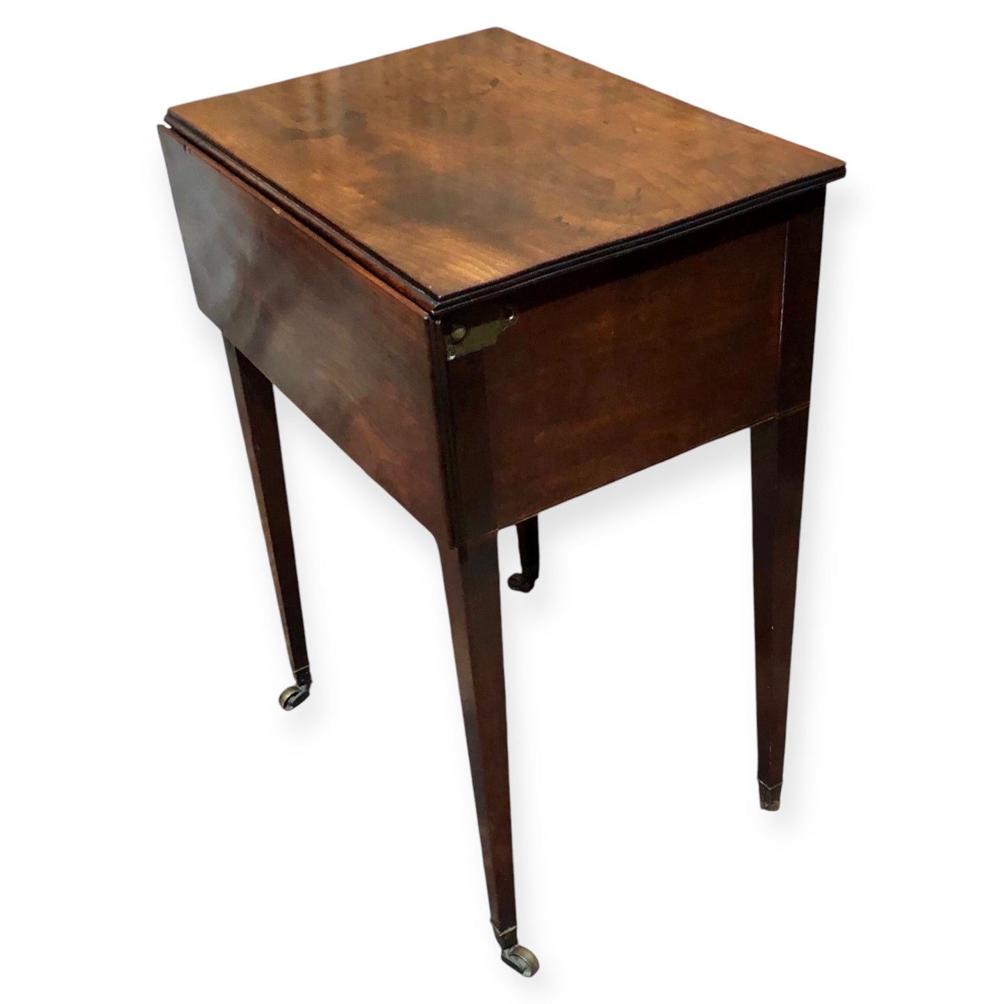 000668....Handsome Rare Georgian Mahogany Bedside / Deception Table ( sold )