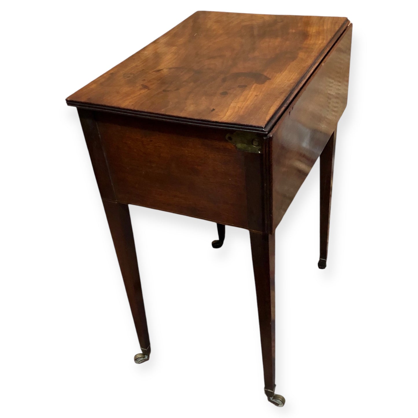 000668....Handsome Rare Georgian Mahogany Bedside / Deception Table ( sold )
