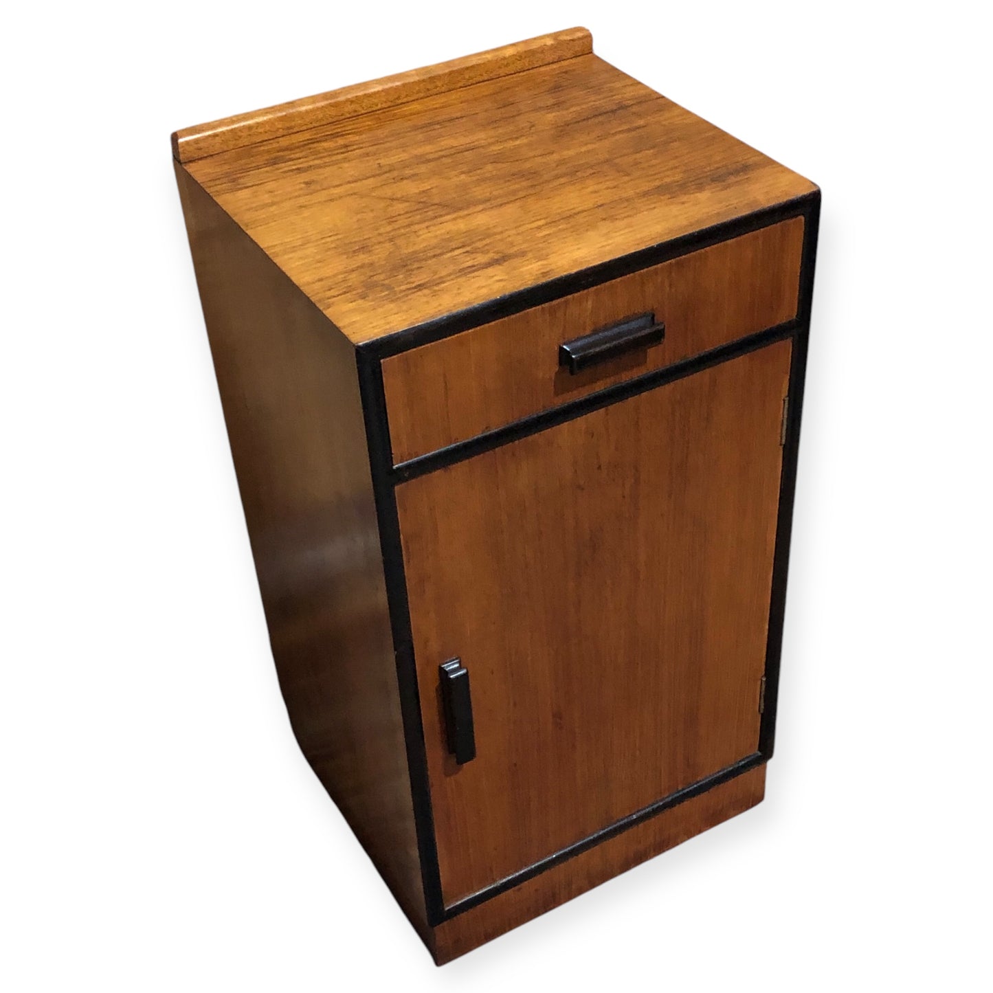 000660.... Handsome Art Deco Walnut Bedside Table ( sold )