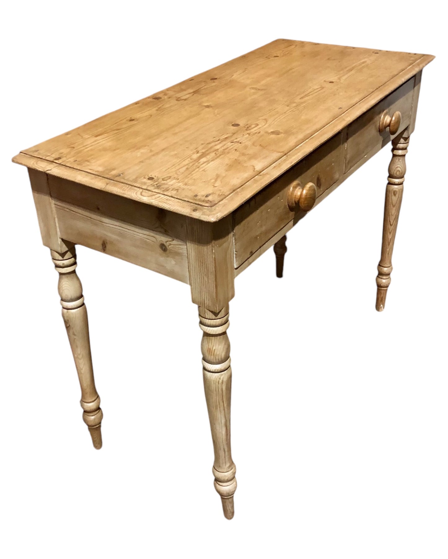 000656....Handsome Antique Pine Side / Writing Table ( sold )