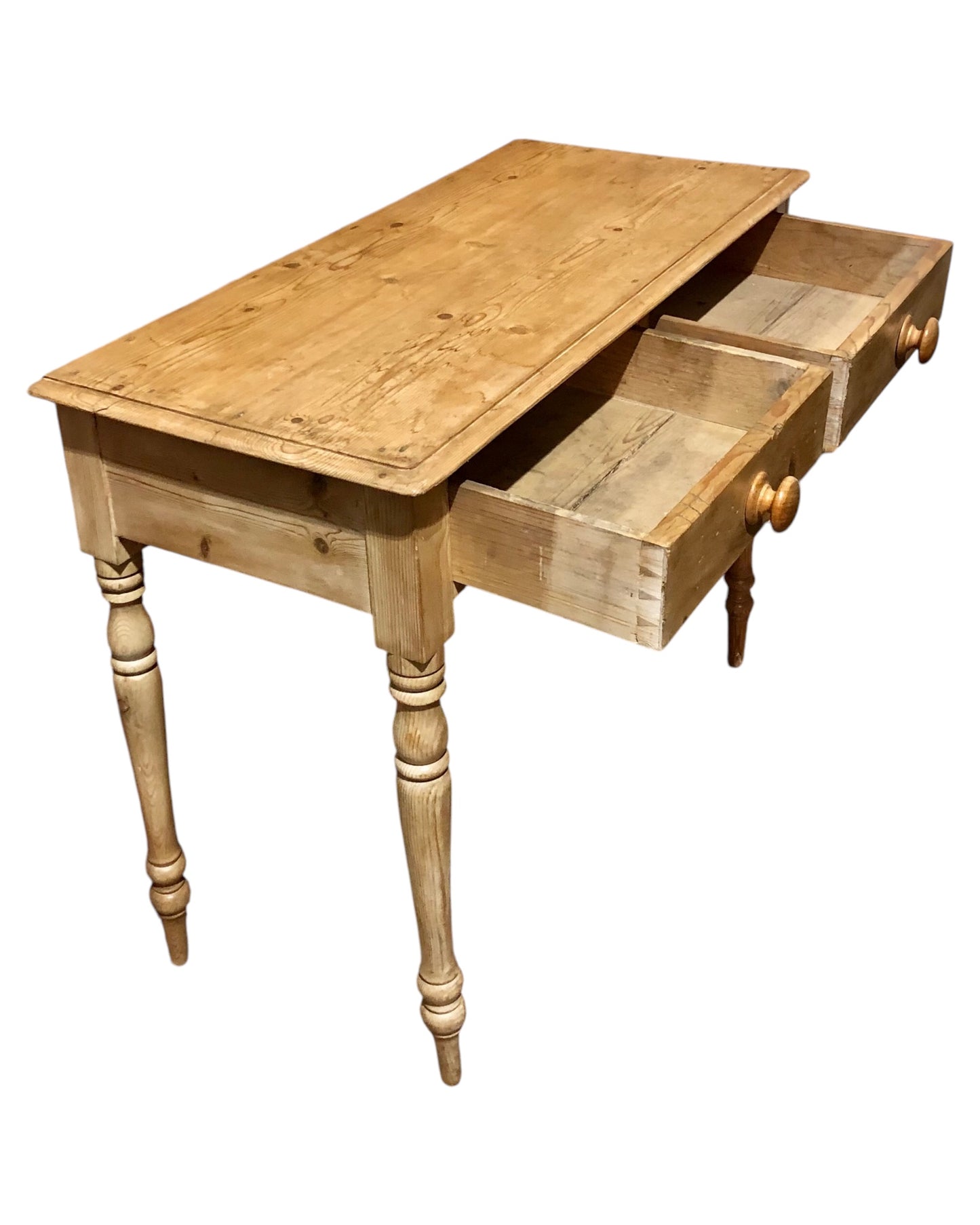 000656....Handsome Antique Pine Side / Writing Table ( sold )
