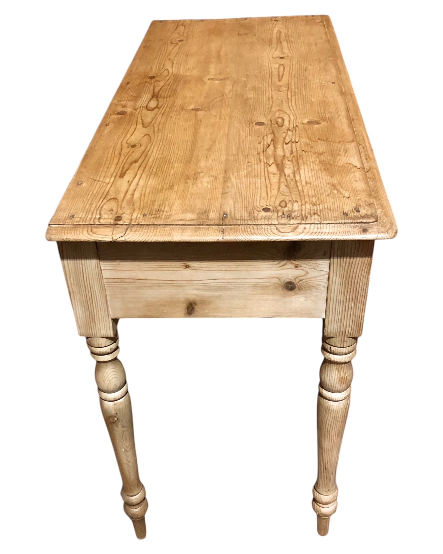000656....Handsome Antique Pine Side / Writing Table ( sold )