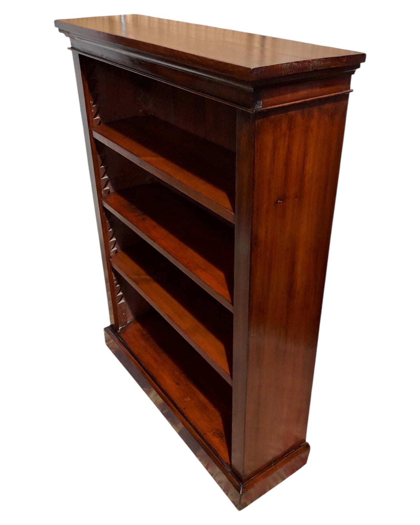 000647....Handsome Edwardian Stained Pine Bookcase ( sold )