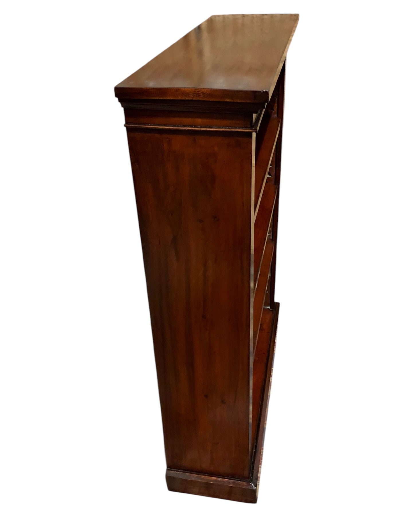 000647....Handsome Edwardian Stained Pine Bookcase ( sold )