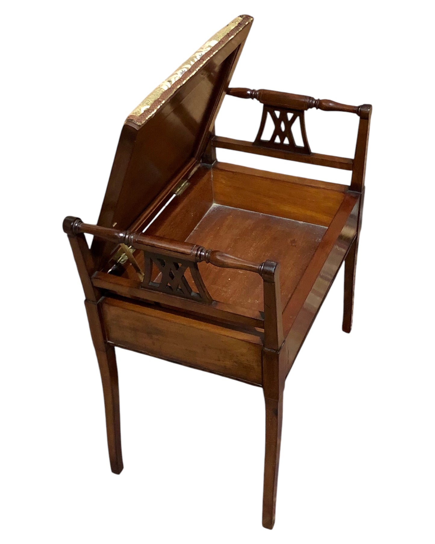 000646....Handsome Edwardian Piano Stool
