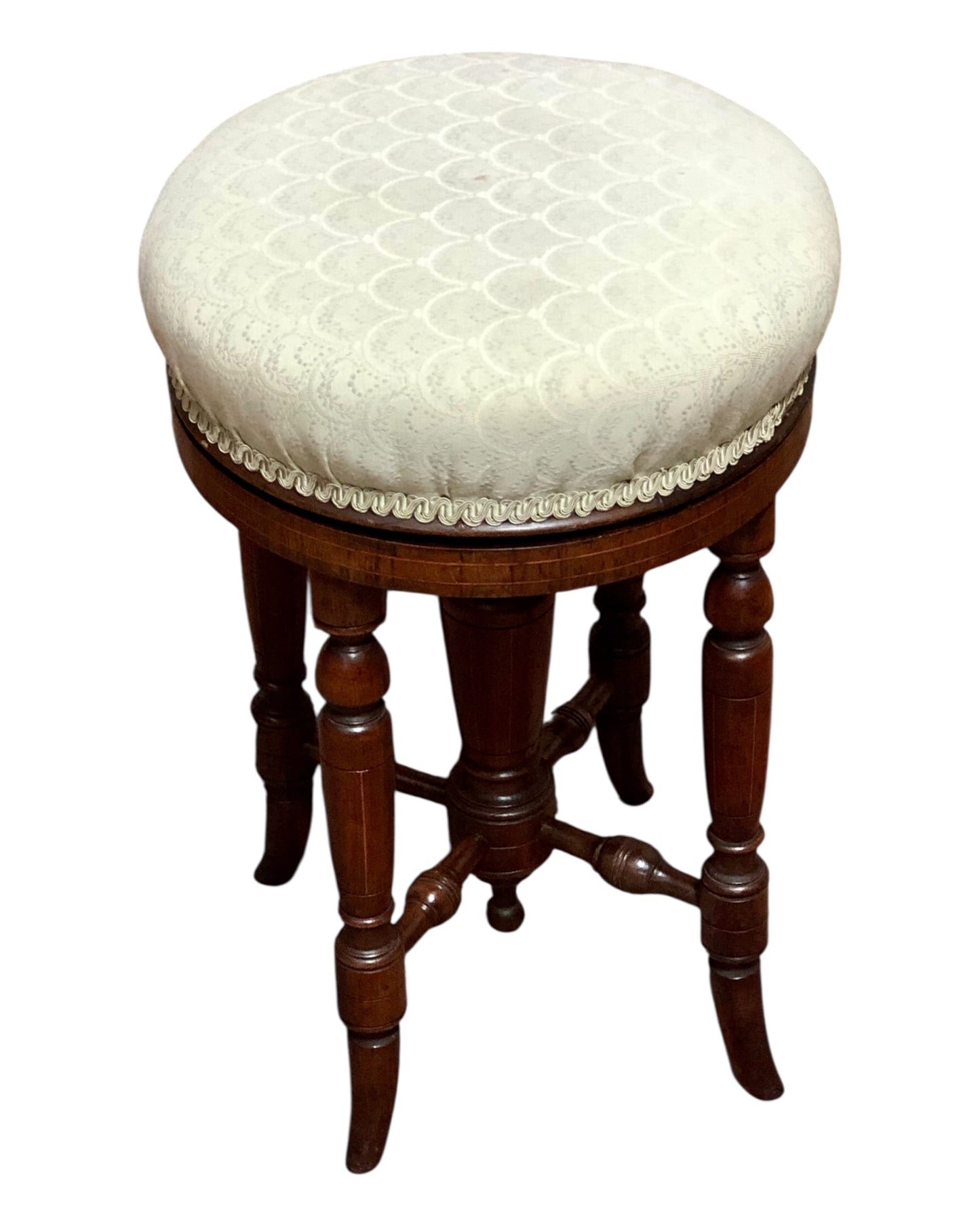 000645....Handsome Victorian Piano Stool
